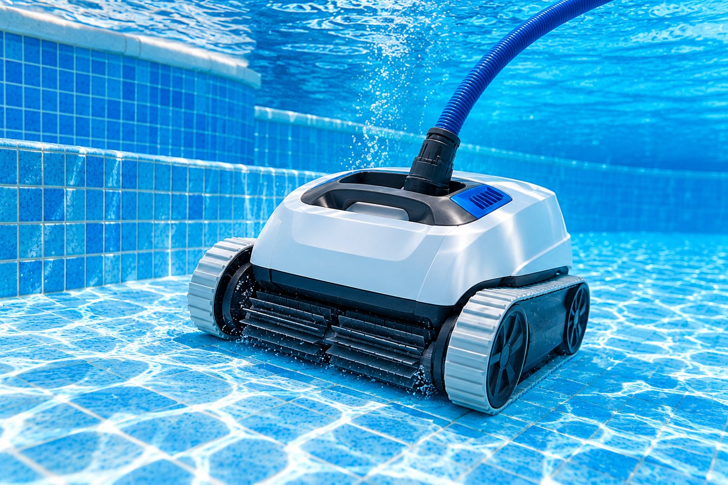 Equipo limpiador automático bajo el agua