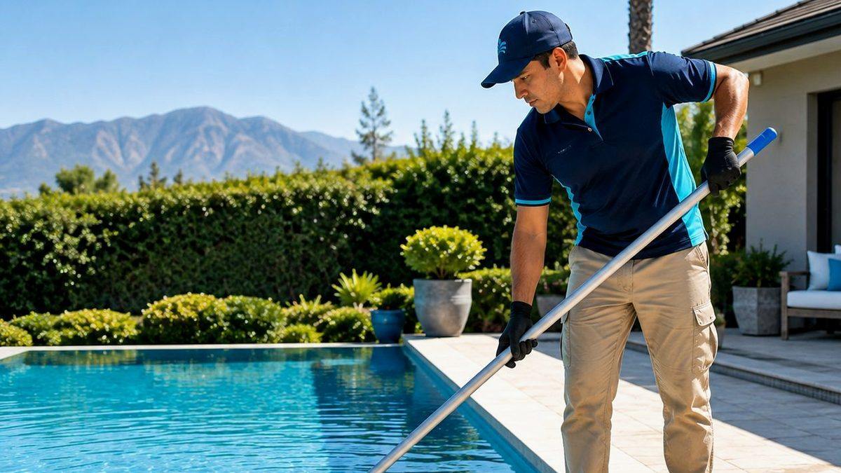 Servicio de mantención programada de piscina residencial en Lonquén